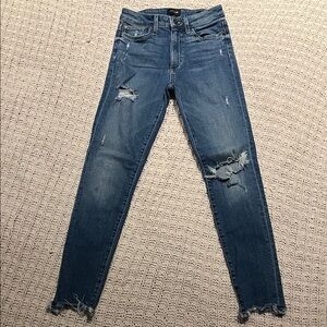Joe's Jeans Women's Ripped Blue Skinny Jeans